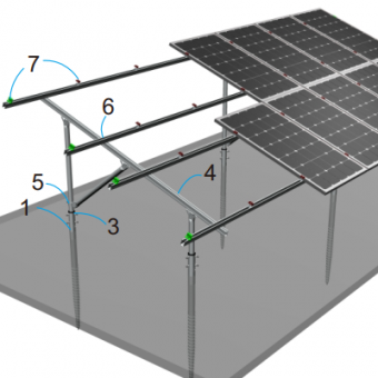 pembekal struktur pemasangan solar jenis keluli c