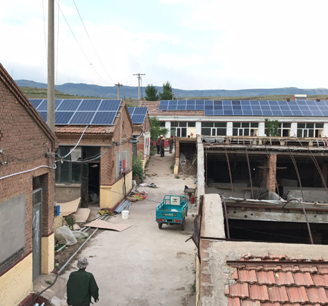 hebei Zhangjiakou 80KW stesen janakuasa fotovoltaik di atas bumbung
