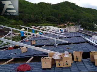sistem pemasangan solar bumbung bernada