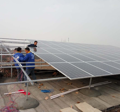  Henan Pingdingshan 40kw Akuakultur Fotovoltaik projek