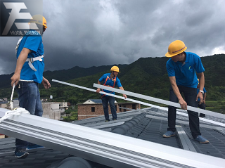 sistem pemasangan solar bumbung jubin